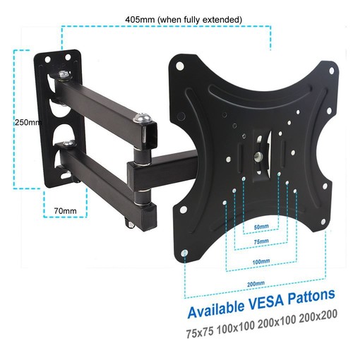 Swivel arm wall bracket for - arm,