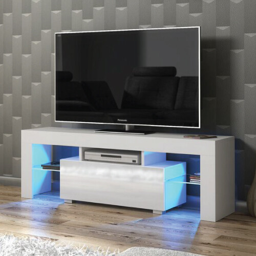 Unit stand cabinet white - tv,