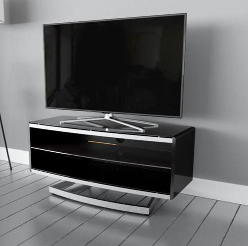 Contemporary black glass - glass, tv
